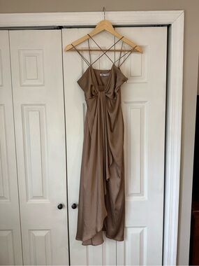 Zara | Dresses | Zara Metallic Thread Halter Dress | Poshmark